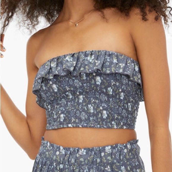 Tops - Smocked Sleeveless Crop